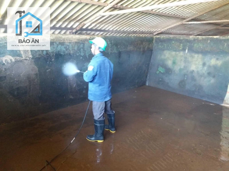Dịch vụ vệ sinh bể nước ngầm tại Bảo Ân