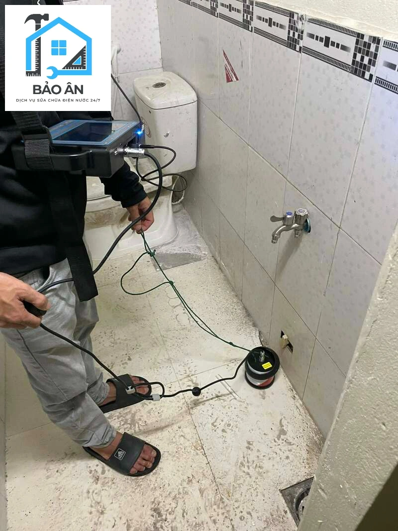 Điện nước Bảo Ân sử dụng công nghệ hiện đại phát hiện nhanh chóng điểm nước rò rỉ