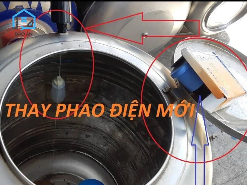 Rơ-le tự ngắt bị hỏng cần thay mới