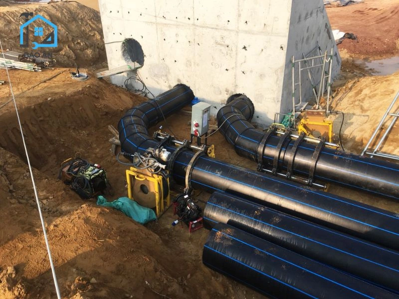 Ống HDPE thường được dùng cho hệ thống thoát nước